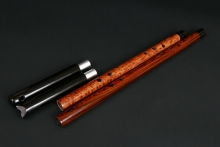 Nigerian Ebony Native American Flute, Anasazi, Low C-4, #E18B